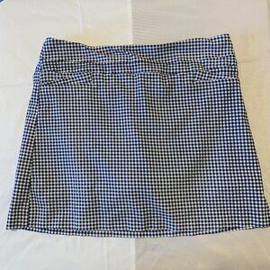 New Directions Blue Gingham Skort Size 8